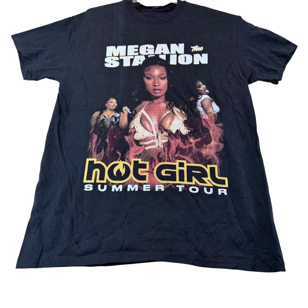 Gildan T-Shirt Unisex M Black Megan Thee Stallion Hot Girl Summer Tour Graphic